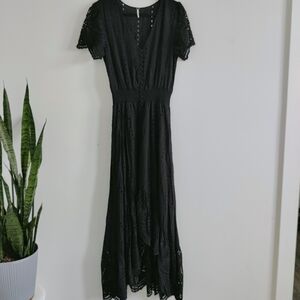 YFB Young Fabulous & Broke Eyelet‎ maxi Dress Size M